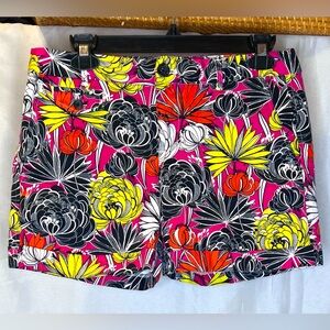 Banana Republic Dark Pink Floral Print Shorts Size 4